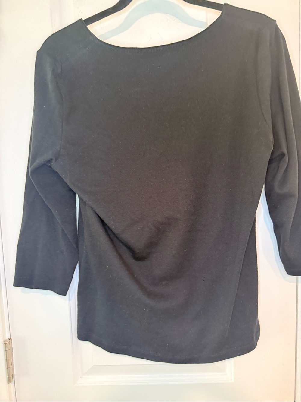 Karen Scott Embellished Pumpkin Top Medium Black Rhinestone Halloween - Picture 3 of 7